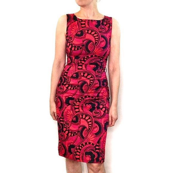 floral sheath midi dress